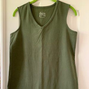 Olive Green Tank Top Small